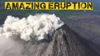 Russia's Karymsky Volcano Erupts - Amazing Aerial Footage