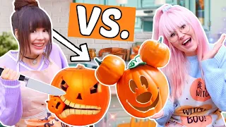 BFF Battle ⚡️ Halloween Kürbis Schnitz Challenge 🎃 | ViktoriaSarina