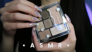 ASMR Gentle Tapping Makeup Palettes For Sleep(Long Nails & Whispering)