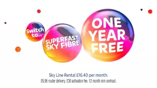 Sky Fibre advert with Anger from Inside Out