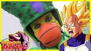 Vegeta Reacts To THE CELL SAGA IN 5 MINUTES (DRAGONBALL Z LIVE ACTION)