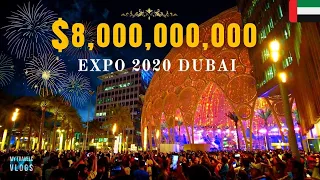 Expo 2020 Dubai (2021) | Walking Tour 4K Night Walk | Dubai Tourist Attraction