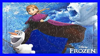 Disney Frozen Puzzle Marshmallow rompecabezas frozen アナと雪の女王 パズル - холодное сердце пазлы для детей