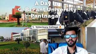 Pantnagar University Tour🔥 || Day 1 || Veterinary College || Aniket tyagi