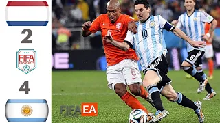 NETHERLANDS v ARGENTINA - Penalty Shootout World Cup 2014 Semifinal - Full Highlights 4K