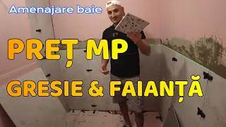 Manoperă 2023! Preț montaj mp gresie și faianță