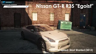 Nissan GT R R35 "Egoist" in Need for Speed Most Wanted 2012