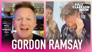 Gordon Ramsay's Daughter Pulled The TikTok Water Bottle Prank On Him