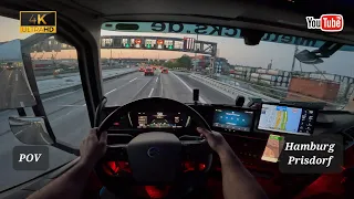 POV / ASMR Truck driving. Returning home for the weekend. 4K