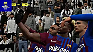 eFootball 2022 Juventus vs FC Barcelona Gameplay PS4