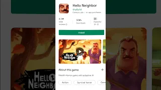 Best Android puzzle game hello neighbor.#viral #shorts #mojahidplayz.