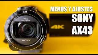 SONY AX43 / AX40 MENUS and SETTINGS (also for AX33 and AX53)