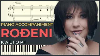 RODJENI (BATO) – Kaliopi | Piano Karaoke Cover & Tekst + NOTE za klavir