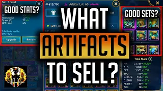 RAID: Shadow Legends | What Artifacts to sell and how to use the Artifact filter to speed it up!