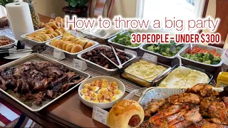 How to throw a party for 30 people with a budget under $300