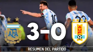 Argentina vs Uruguay resumen y goles (3-0) eliminatorias Qatar 2022