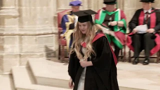 Canterbury Cathedral Graduation Ceremony 9:45am 11 Sep 2018