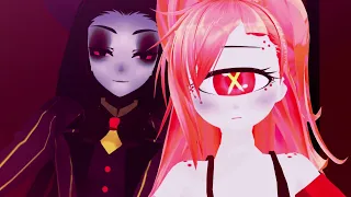 MMD x Hazbin Hotel Cherri Bomb x Sir Pentious INFERNO Bella Poarch Sub Urban