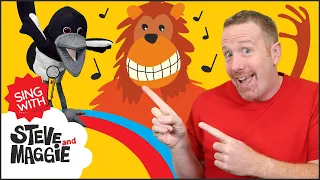 Mr. Sun ZOO Animals Song | Songs for kids | Sing with Steve and Maggie