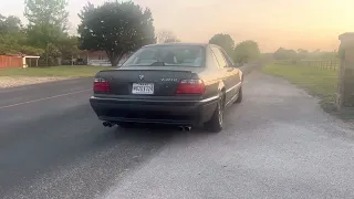 BMW 740iL e38 Muffler Delete