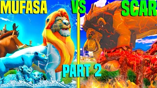 Growing Smallest water lion into Biggest Water Lion IN GTA 5! SIMMBA THE LION KING (Mufasa vs scar)