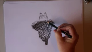 How to Draw a Floating Island