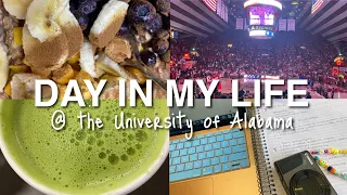 REAL Day In The Life Vlog | 5am workout, studying, class, first basketball game!