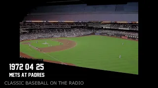 1972 04 25 Mets at Padres Vintage Radio