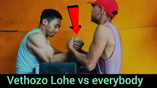 National Armwrestling Champion Vethozo Lohe VS everybody