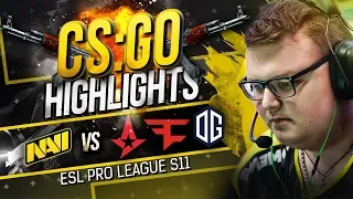 CSGO Highlights: NAVI vs Astralis, FaZe, OG @ ESL Pro League S11