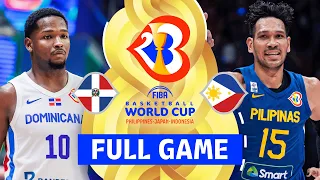 Dominican Republic v Philippines | Full Basketball Game | FIBA Basketball World Cup 2023