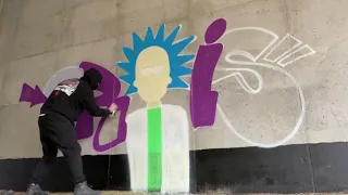 Rick and Morty Graffiti - Cris