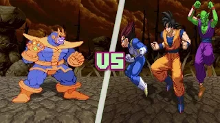 THANOS vs Z-FIGHTERS! (Thanos vs Goku, Vegeta, Piccolo Animation) Dragon Ball Super AnimationRewind