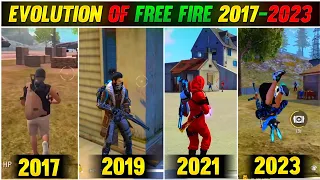 EVOLUTION OF FREE FIRE 2017-2023 😱🔥- Garena Free fire Max