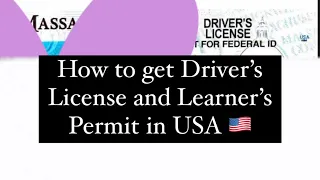 How to get a driver’s license and learner’s permit in USA | Massachusetts #usa  #license #mls