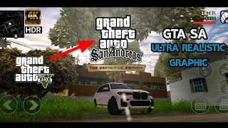 GTA SA GAMEPLAY FOR LOW END DEVICE| ULTRA REALISTIC GRAPHICS #gtaandroid #gtasanandreas