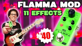 FLAMMA Mod - 11 Modulation Effects for 40 Bucks ( Some are Crazy) #PocketMoneyPedals