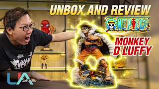 One Piece Monkey D Luffy statue by Unique Art Unbox and Review