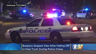 Burglary Suspect Dies After Falling Off U-Haul Truck During Chase In Texas