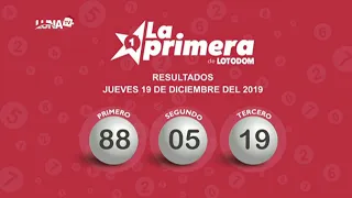 Los premios de La Primera correspondientes a la fecha 19 dic 2019