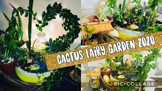 Succulent Treehouse Fairygarden / Cactus garden /2020 diy miniature FAIRY