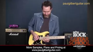 Paul Gilbert Guitar Lesson: Chromatic Riff