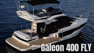 Galeon 400 fly walk through- 40 foot flybridge yacht two staterooms!!