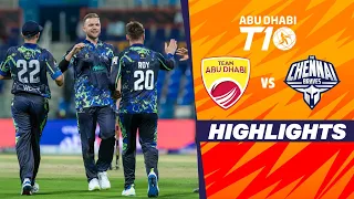 Team Abu Dhabi vs Chennai Braves | Abu Dhabi T10 | Match 4 | Highlights | JioCinema & Sports18