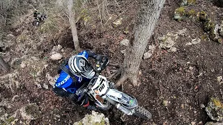 E-Bikes VS. Husky 300's, hard enduro Grand Canyon trail at Central Texas Off Road