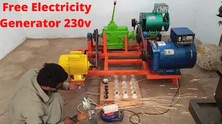 Free Energy Generator 3Hp Motor With 15KW and 12KW Alternator Free Electricity Generator 230v