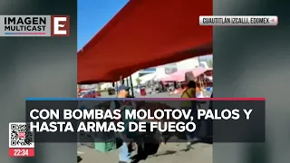 Con balacera, se disputan tianguis en Cuautitlán Izcalli