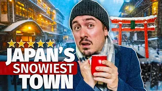I Spent a Day at Japan's Snowiest Town ⛩️ Winter Road Trip