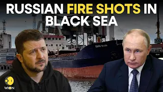 Russia-Ukraine War LIVE: Russian warship fires warning shots at cargo ship in Black Sea | WION Live