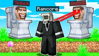 Minecraft: CAMERA MAN vs 2 SKIBIDI TOILET 📸🚽 RAMCORE SPEEDRUN MANHUNT con ALEXY y FRANCISCOGAMES